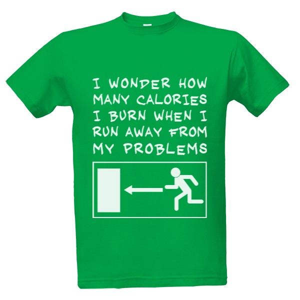 Tričko s potiskem burn calories